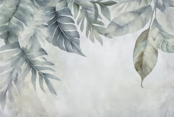 Calm Foliage Border Teal