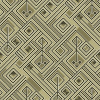 KUBA GREEN PATTERN wallpaper