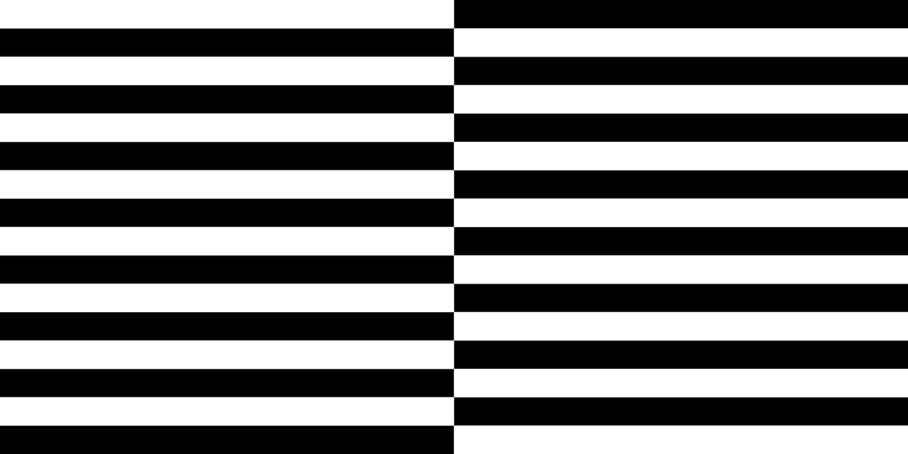 Black and White Inverse Stripes Wallpaper | Happywall