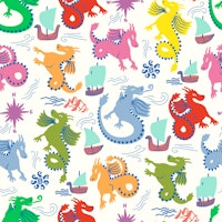 Rainbow dragons tapete