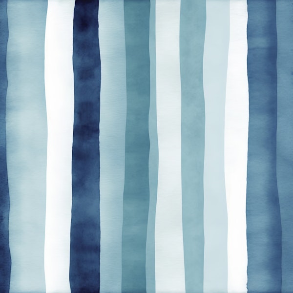 Blue Teal Watercolor Stripes