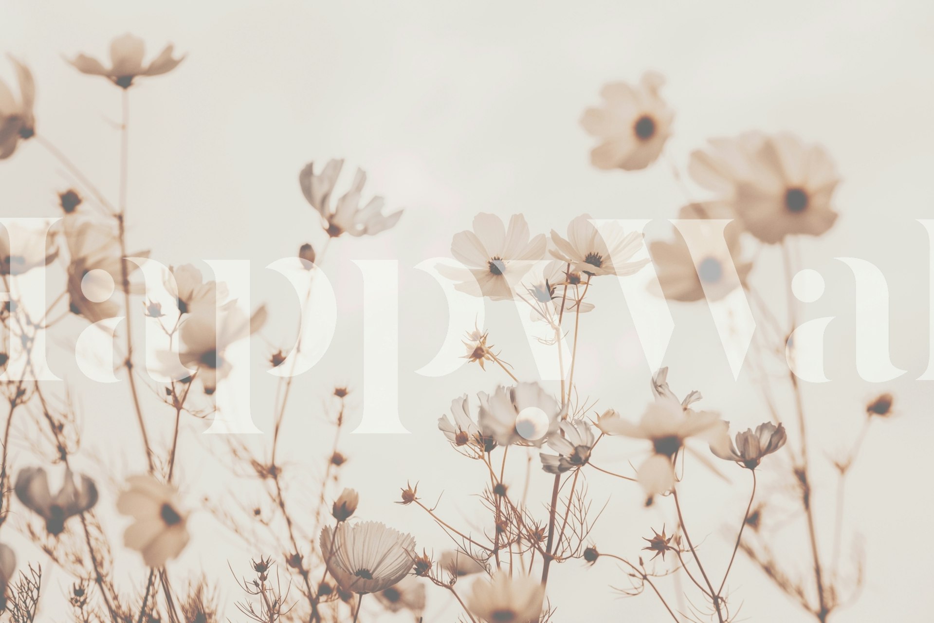 Floral wallpaper in a cozy room setting