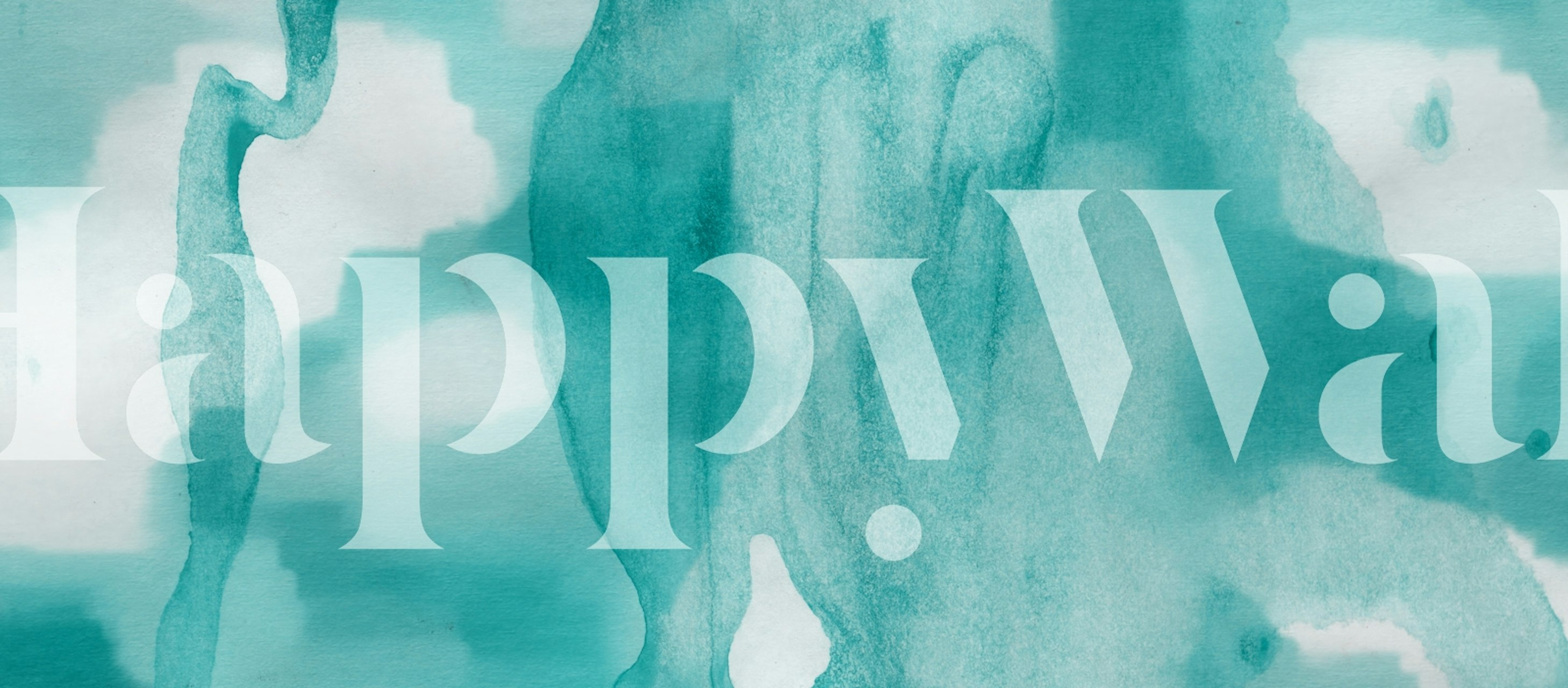 Cosmic Teal wallpaper displayed in a room