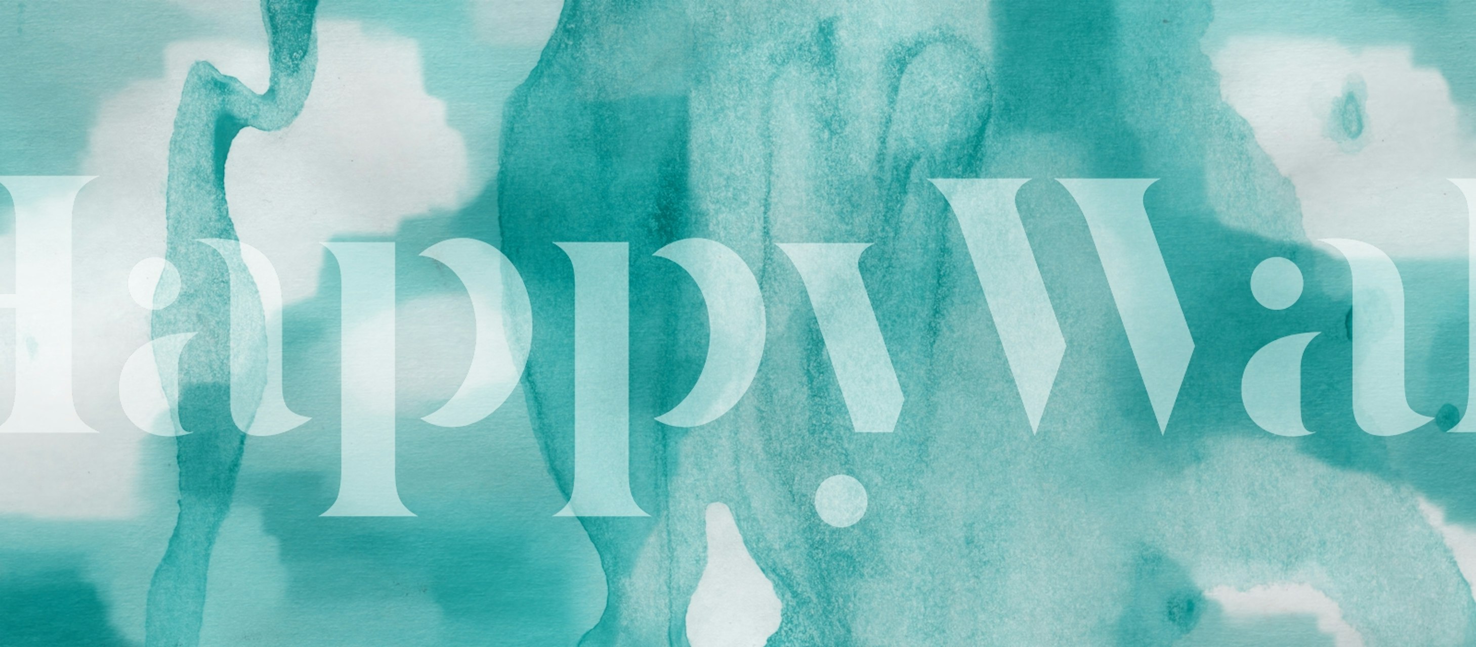 Tapeta Cosmic Teal zobrazená v místnosti