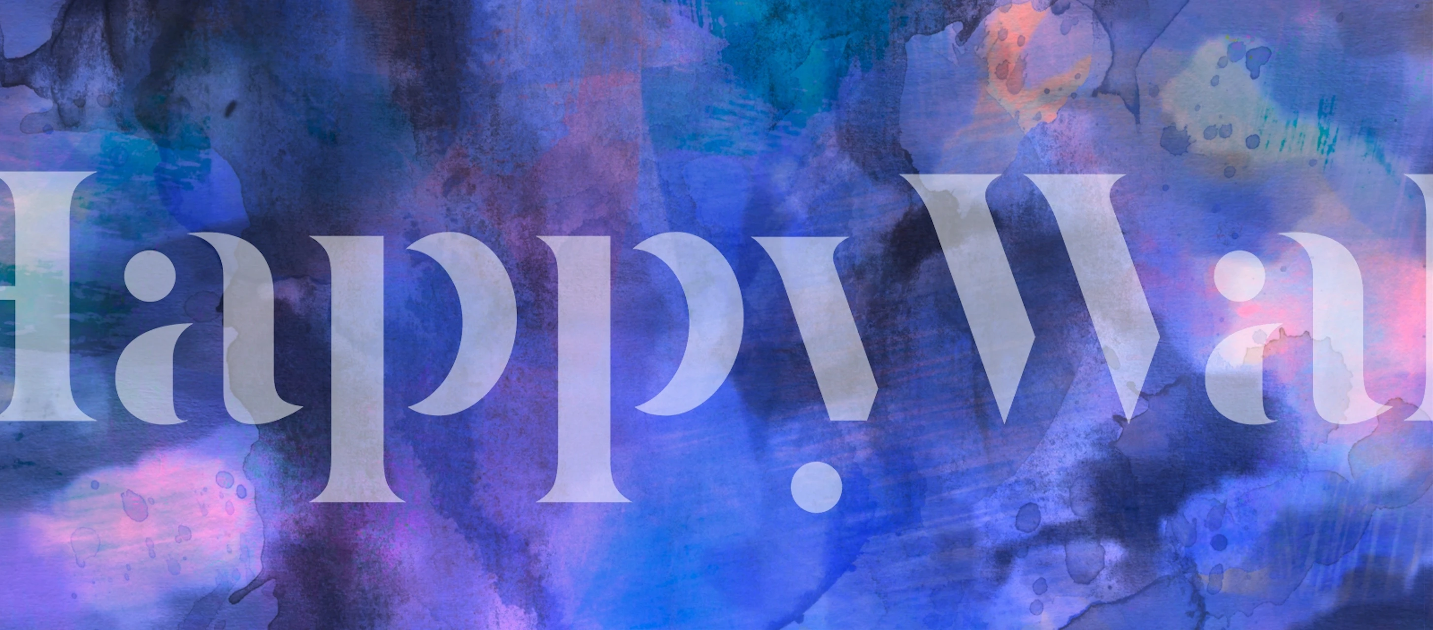 Cosmic Indigo Love Tapete in einem Raum