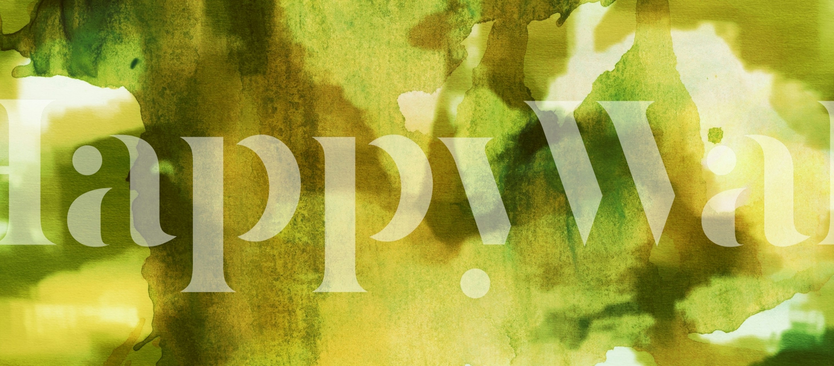 Cosmic Green wallpaper displayed in a room