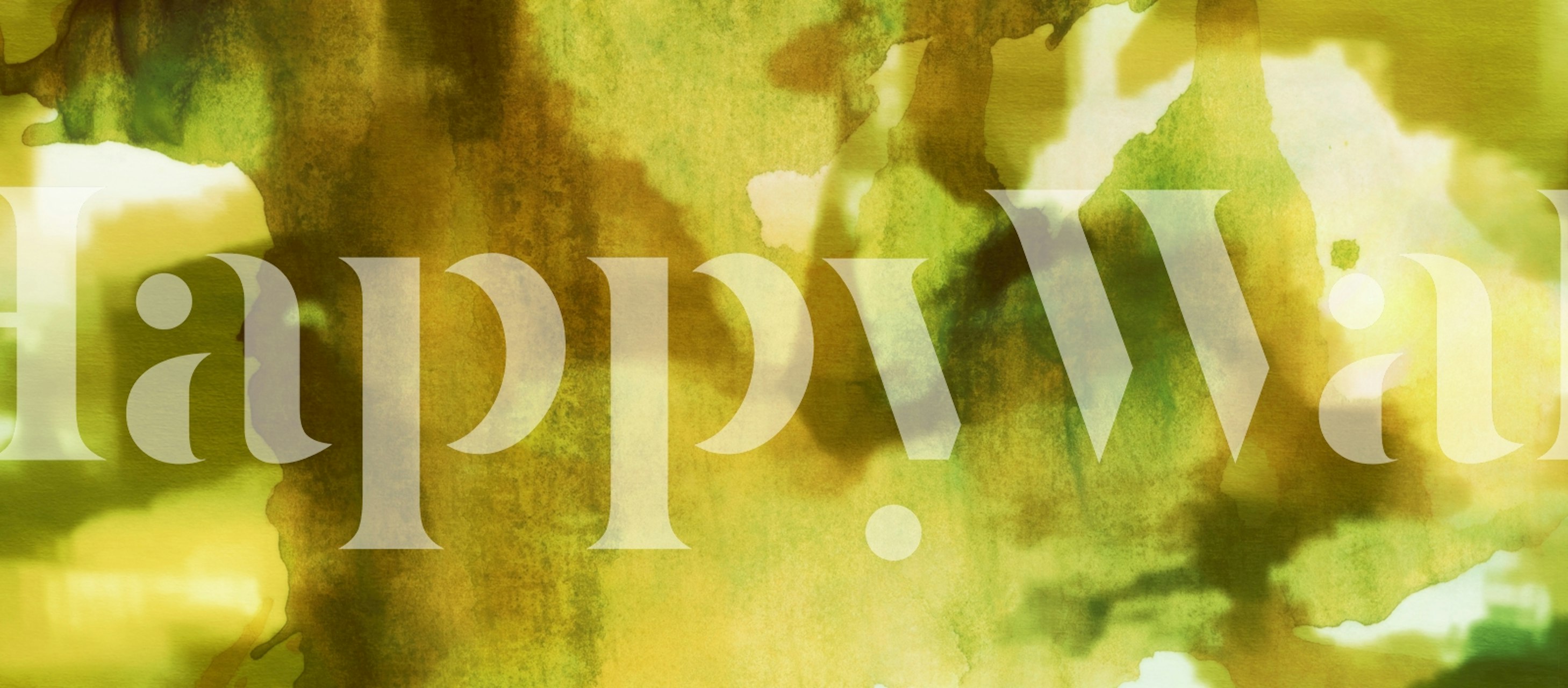 Cosmic Green tapet vist i et rum