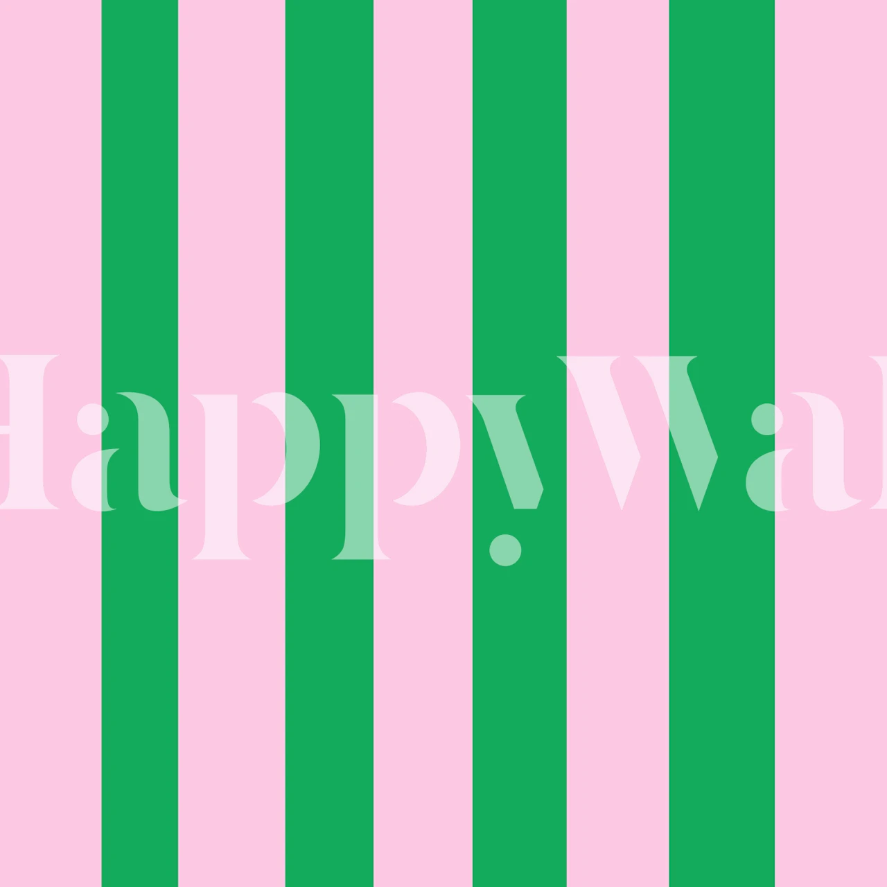 Rosa grün streifen wallpaper displayed in a room