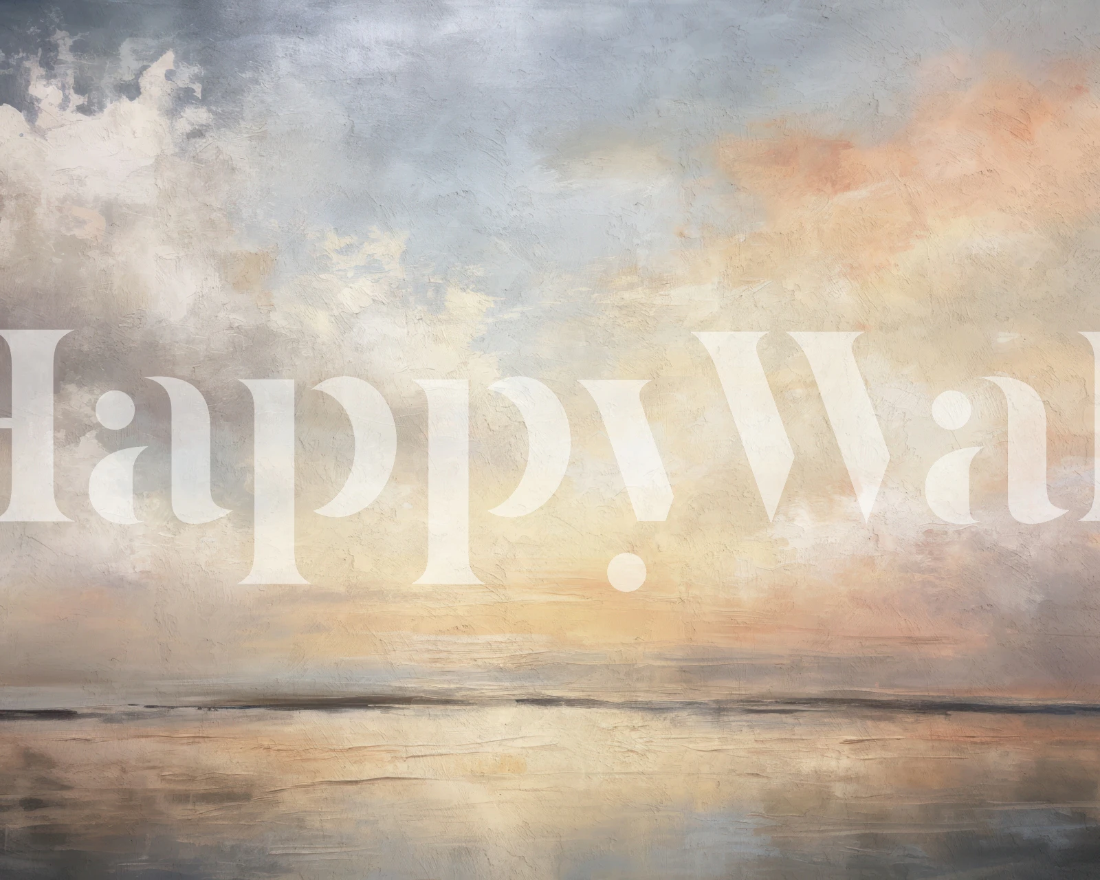 Painted Landscape Warm tapet i et rum