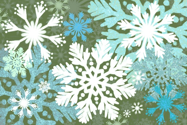 Snowflakes Magic (Blue)
