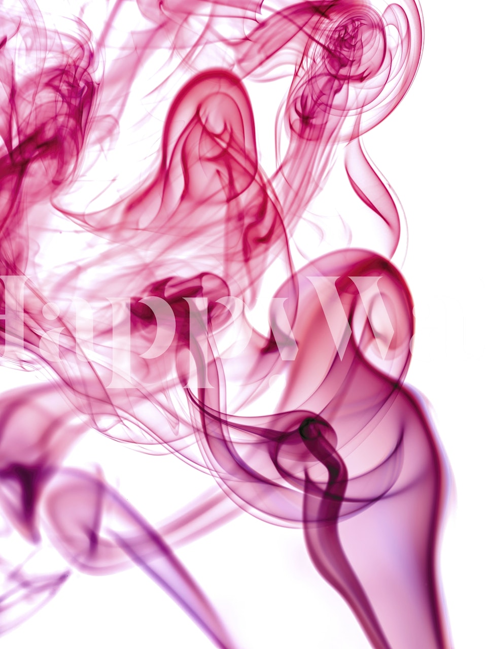 Colorful smoke shapes in pink and purple tones wallpaper