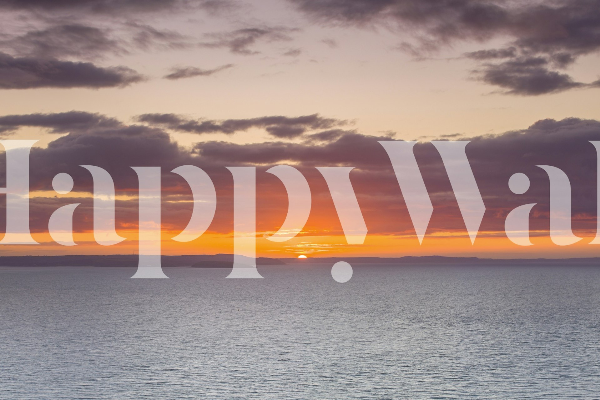 Golden Serenity wallpaper displayed in a room