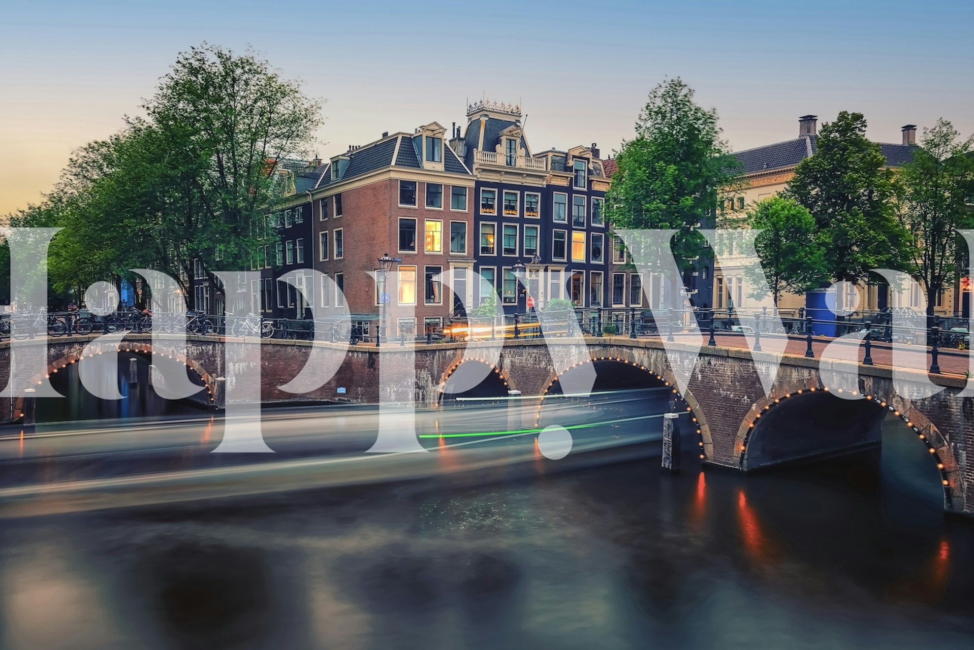 Evening In Amsterdam projekt tapety w pokoju