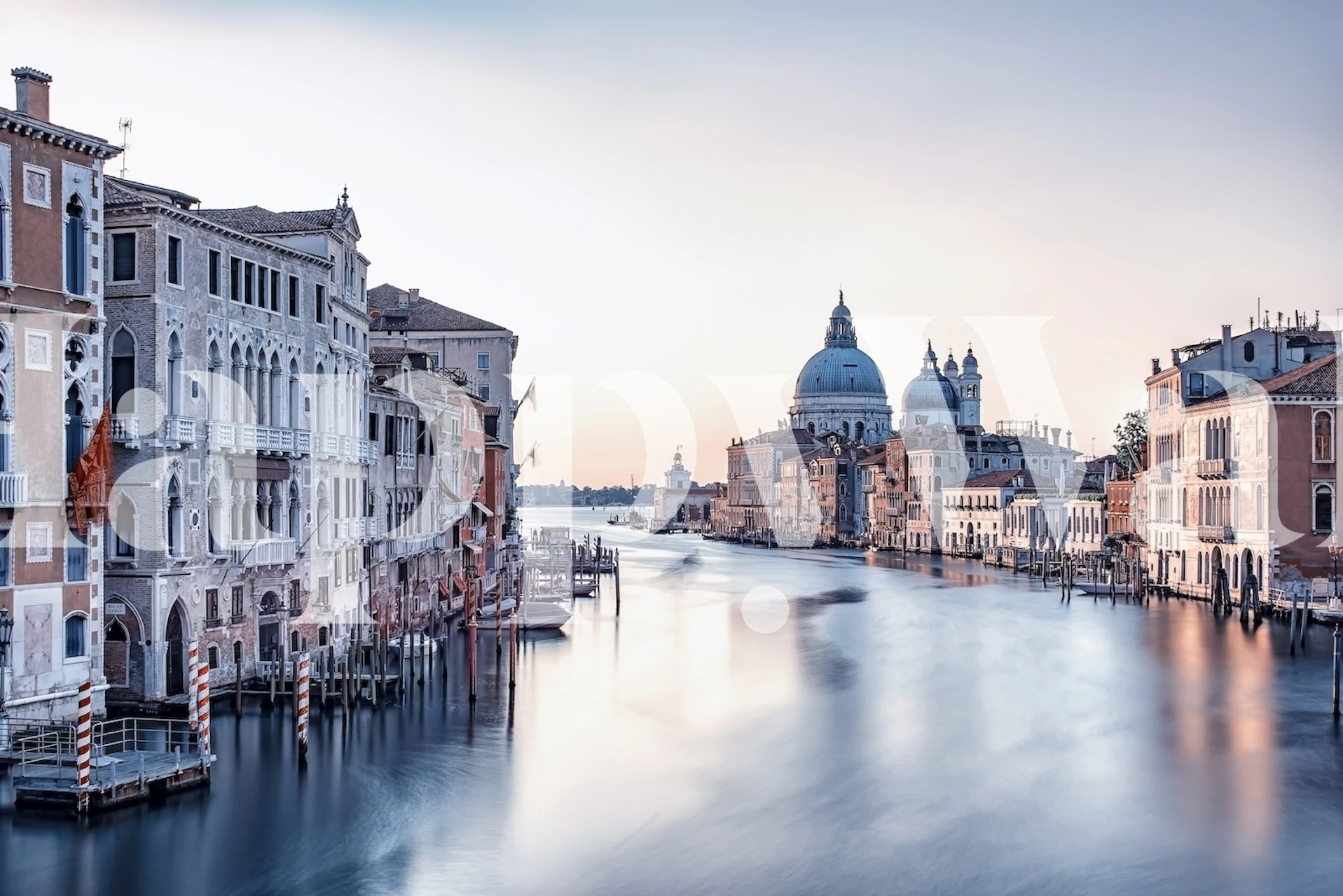 Grand Canal Morning wallpaper in a room