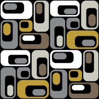 Retro Mod Ovals 15 B tapete