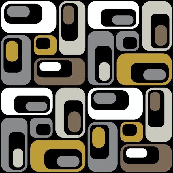 Retro Mod Ovals 15 B