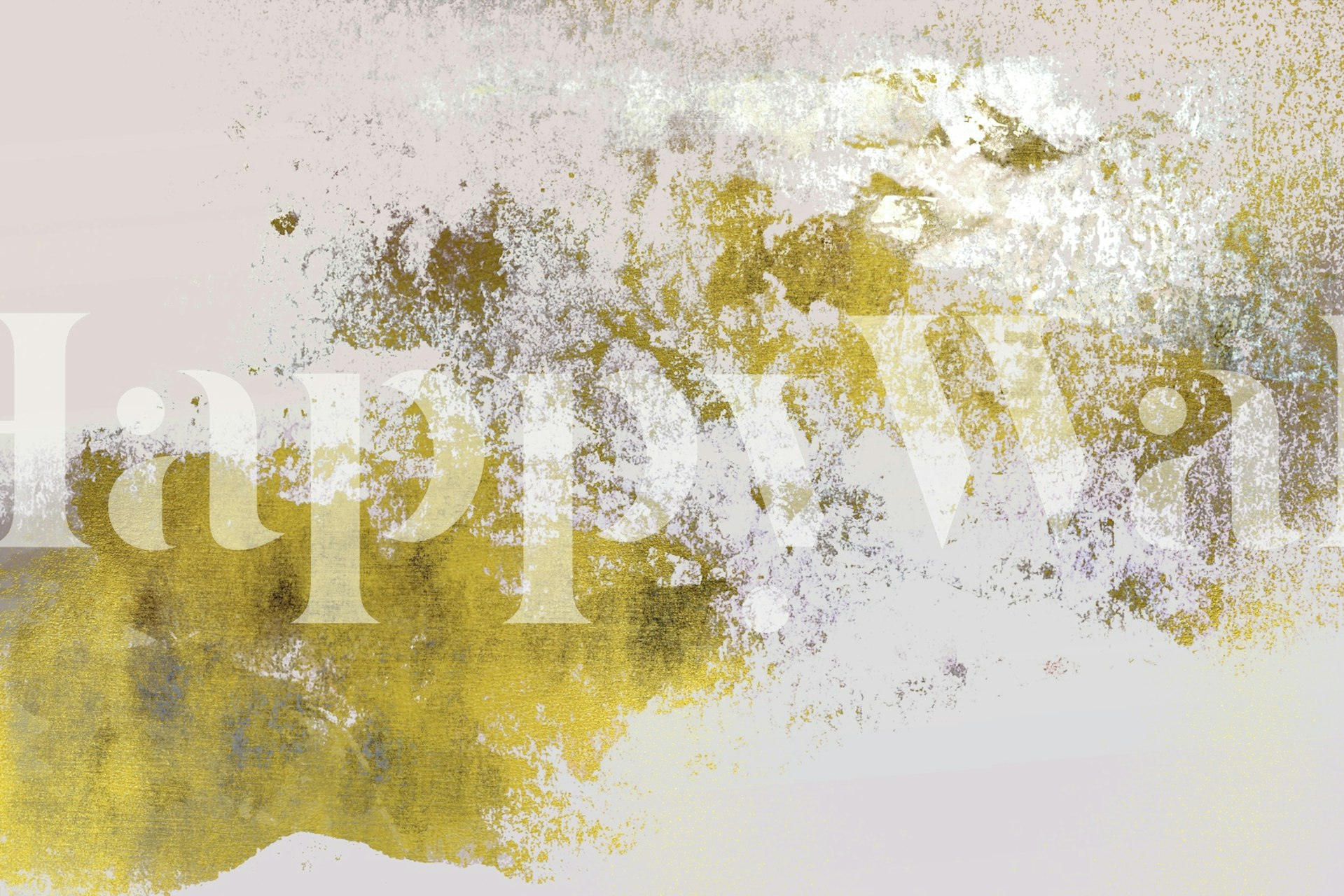 Muted gold and pink abstract wallpaper design