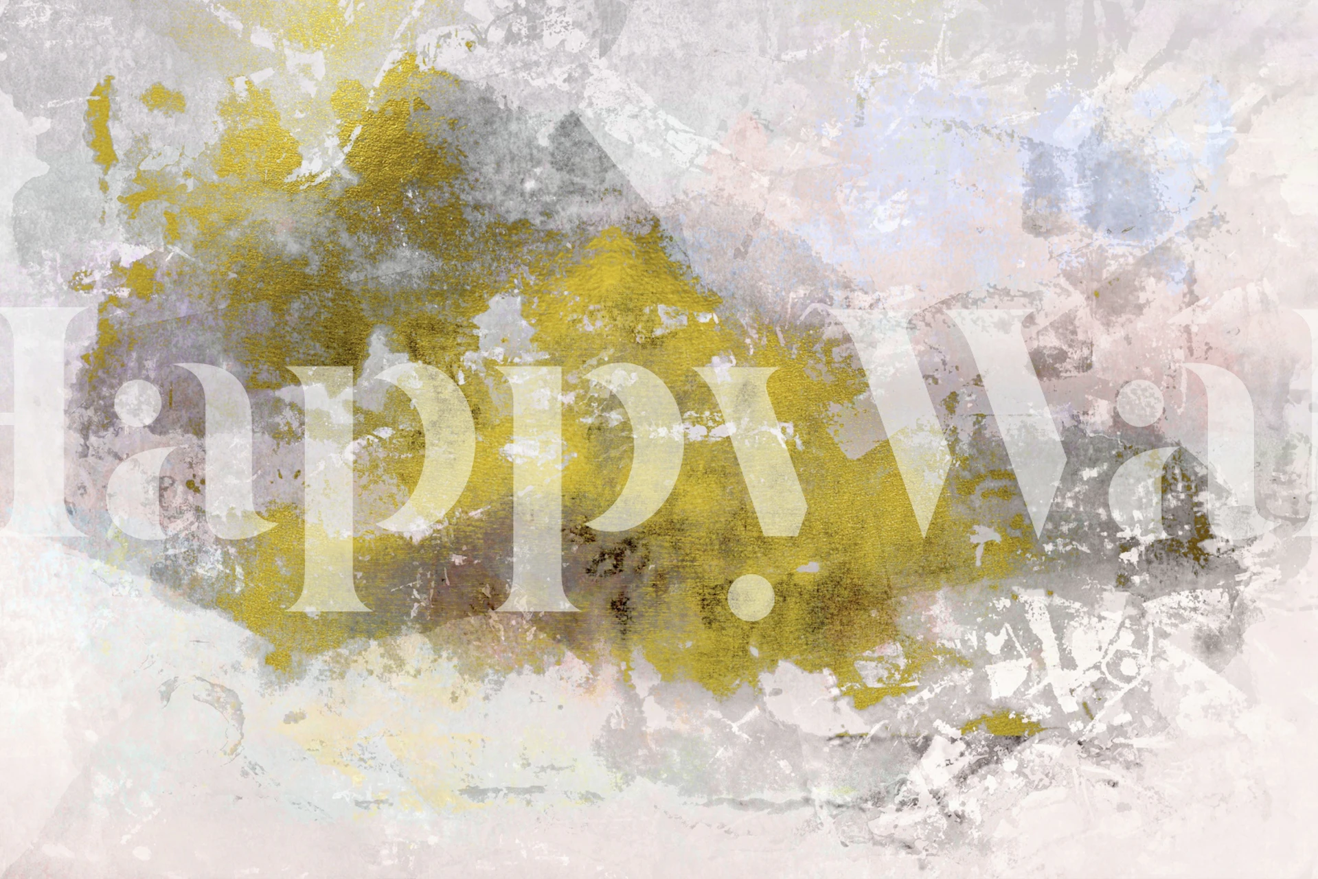 Abstract sunset colors of yellow, gray, and soft pink wallpaper