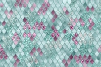 Mermaid Scales Glam 15 carta da parati