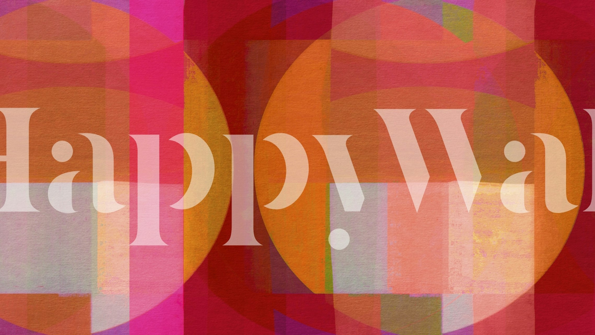 Warm Rust Circle wallpaper displayed in a room