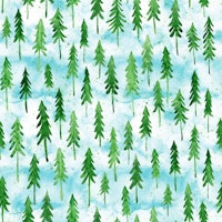 Pine Trees in Watercolor 5 tapet