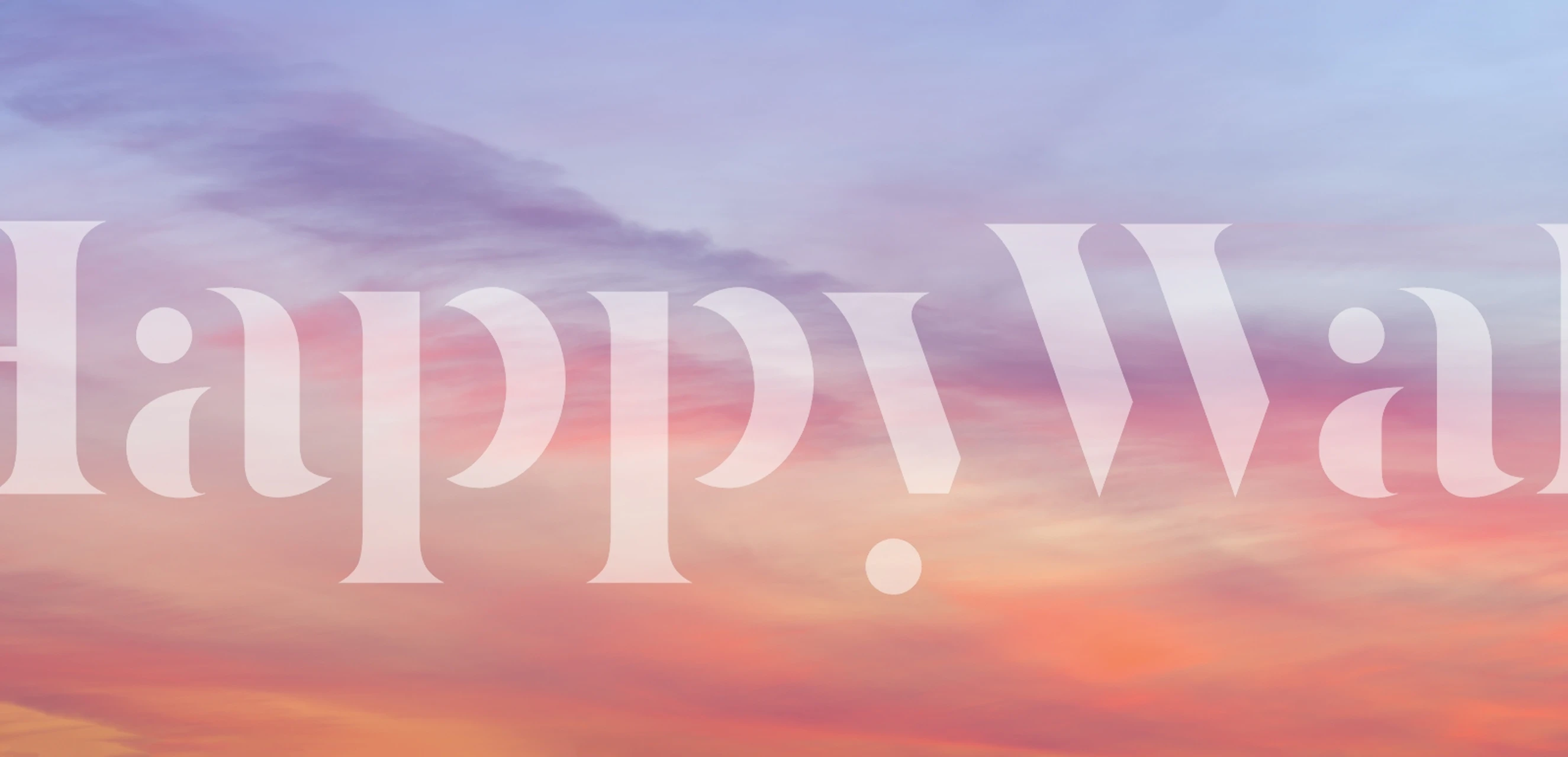 Pastel sunset sky with soft purple, pink, and orange hues wallpaper