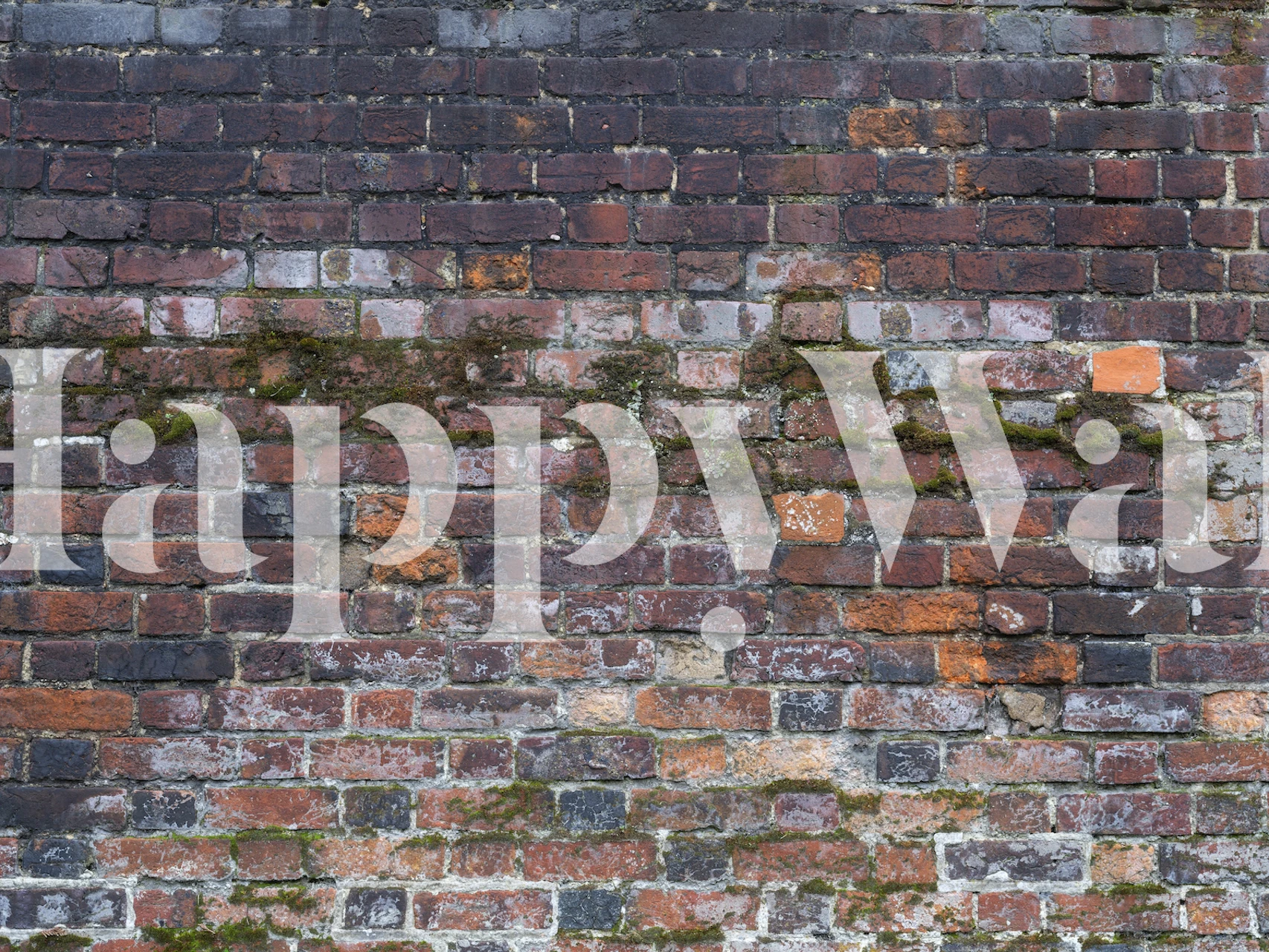 Vintage brick wall texture in earthy tones wallpaper
