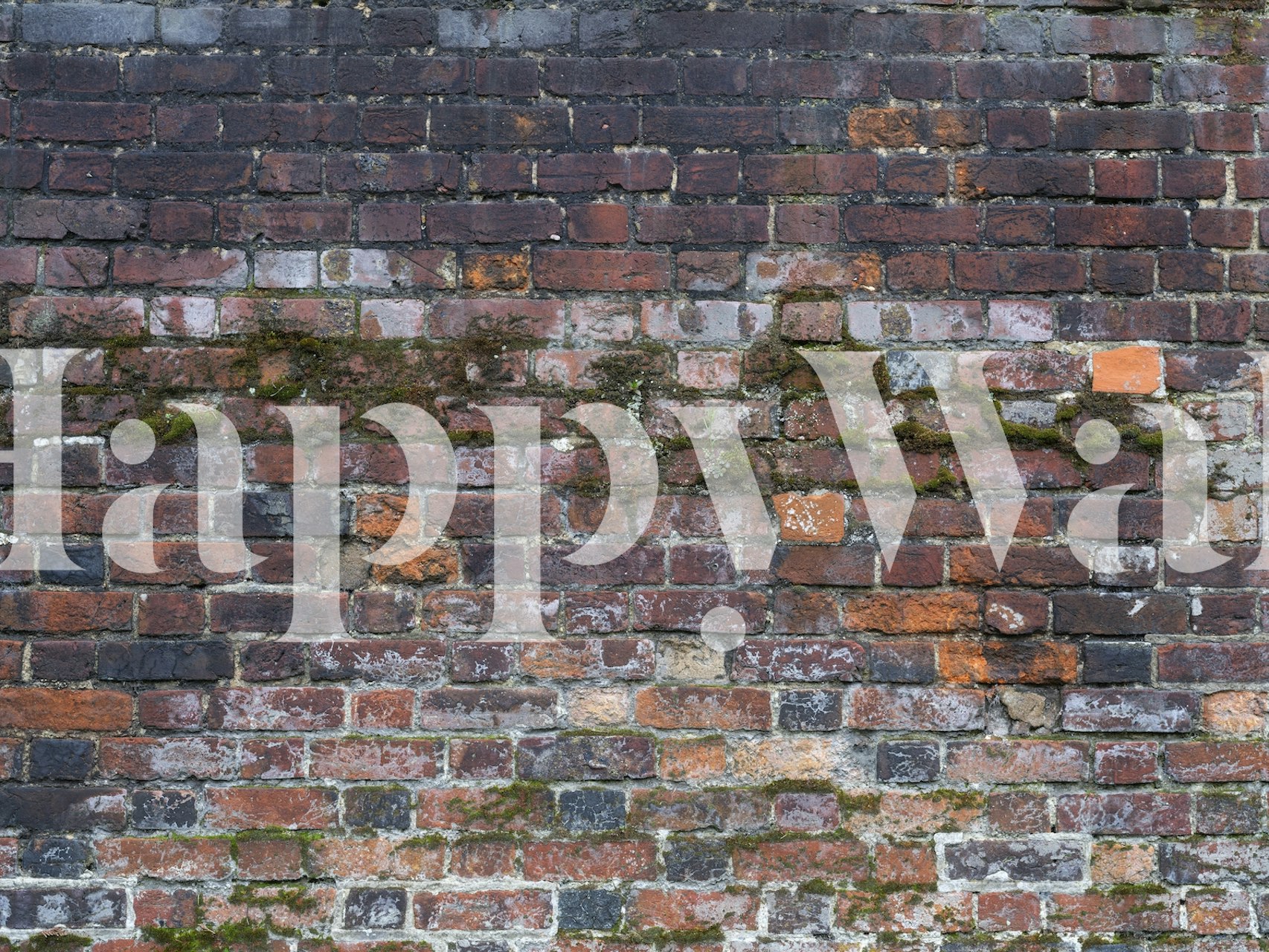 Papel pintado Bricks of Yesteryear en una habitación