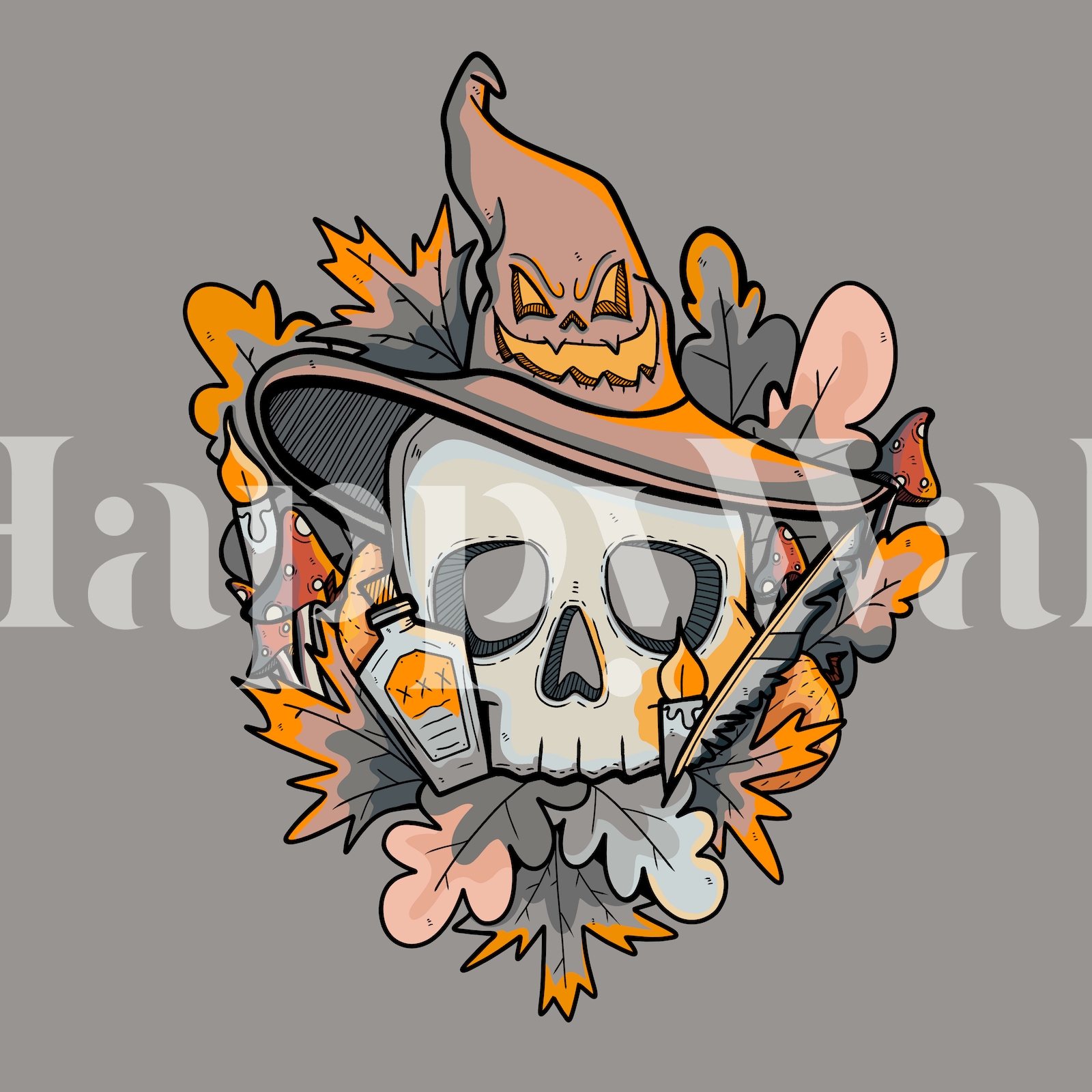 Skull of a Wizard Wallpaper Buy Online at Happywall