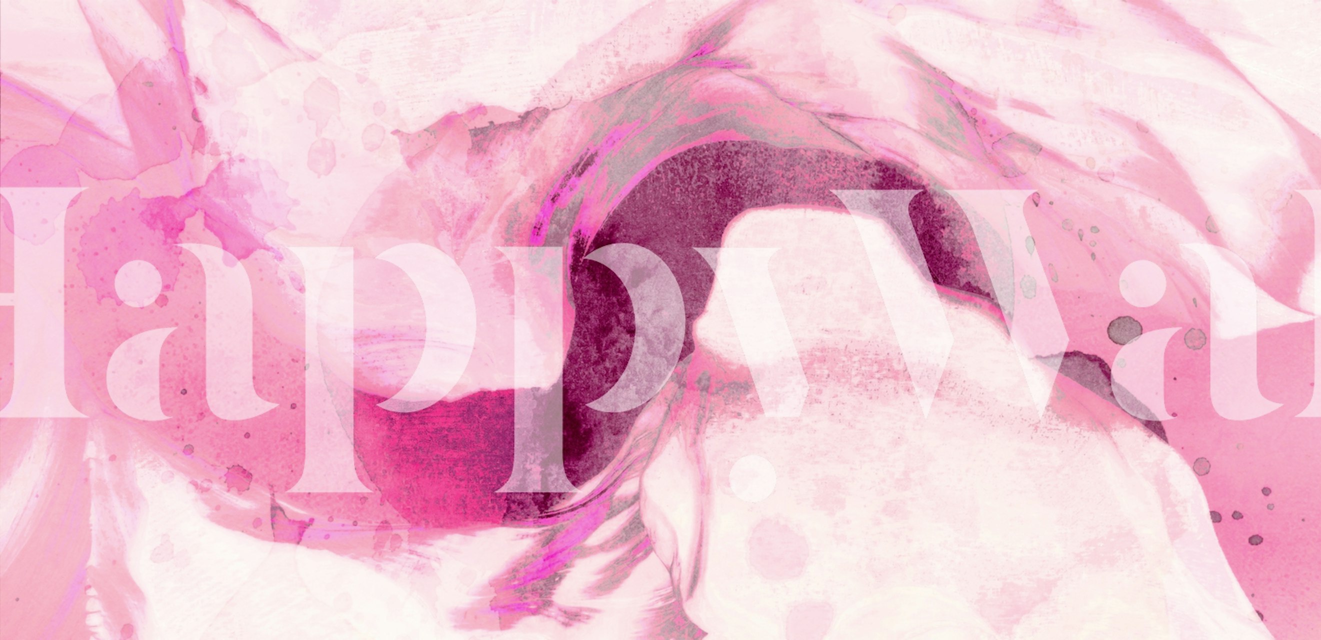 Magenta Gem Flow wallpaper in a modern room