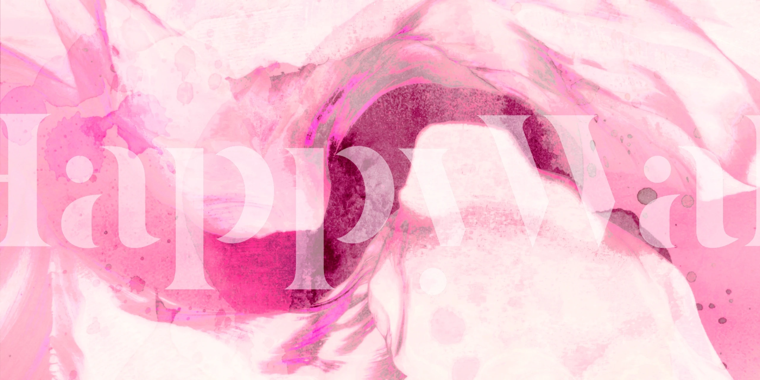 Magenta Gem Flow wallpaper in a modern room