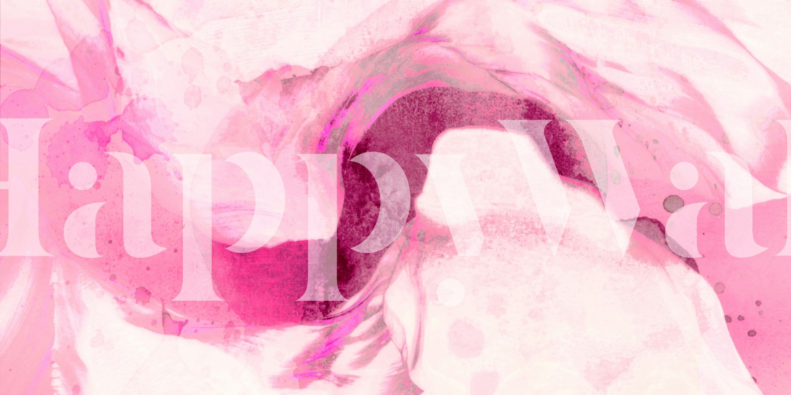 Papier peint Magenta Gem Flow dans une pièce moderne