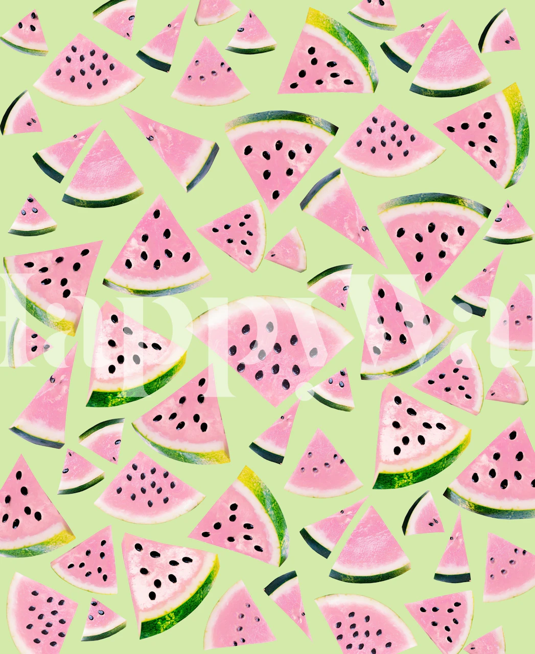 Watermelon Twist Vibes Tapete in einem Raum