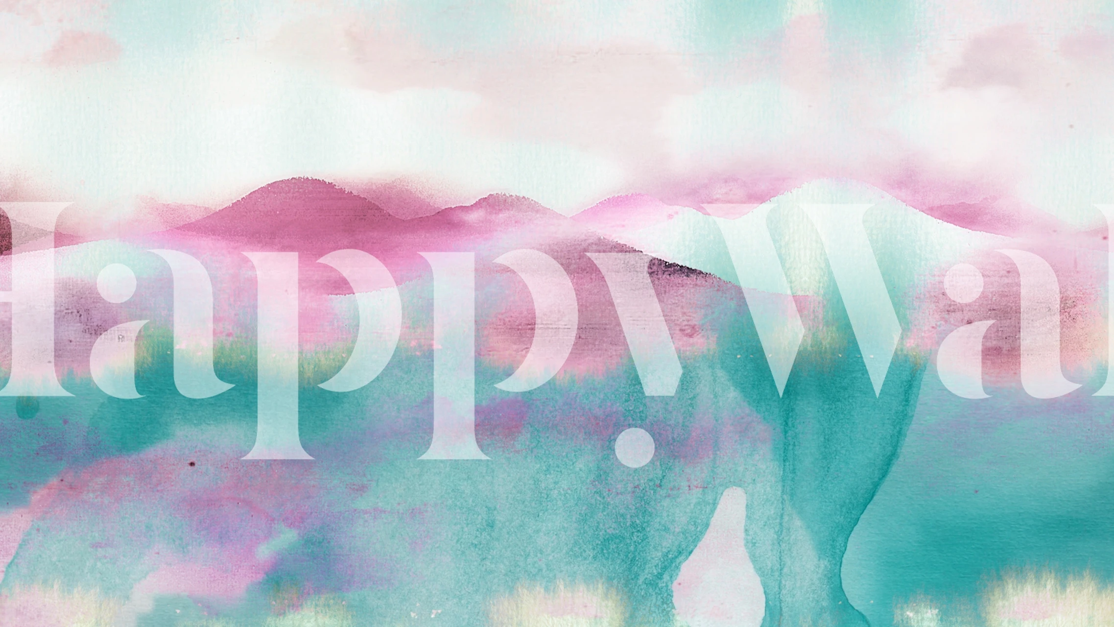 Papel de parede Japandi Dream em um quarto tranquilo