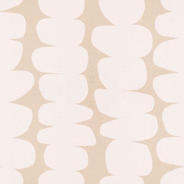 Mid-Century Zen Pebbles WALLPAPER 1. Sand