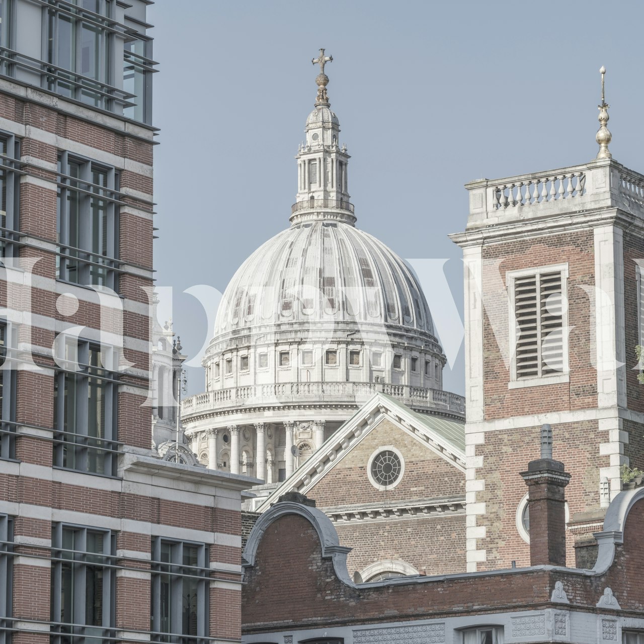 St Paul's Cathedral dome wallpaper in a room