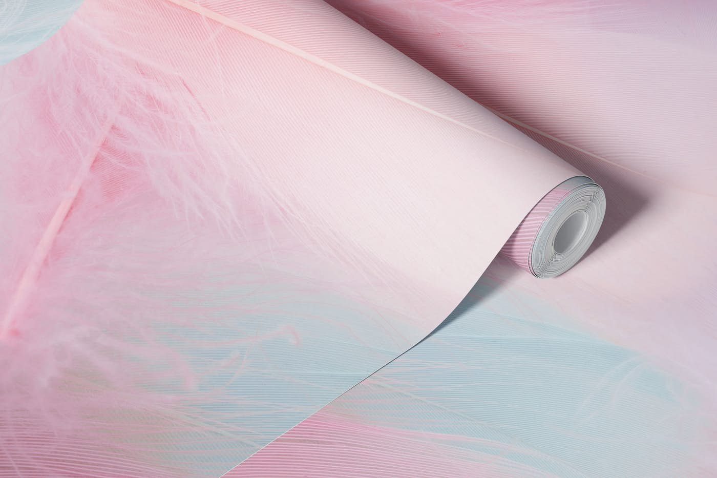 Gentle Plumes - Pastel wallpaper roll