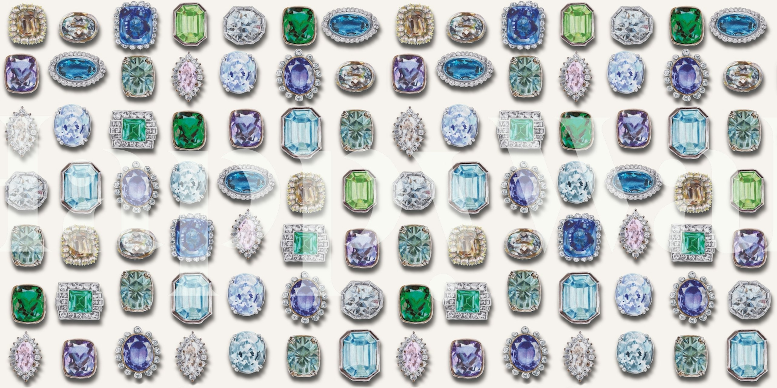 Zidna obloga Jewels and Gems u sobi