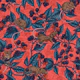 Mice and blackberries on red