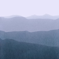 gradient landscape mountains behang