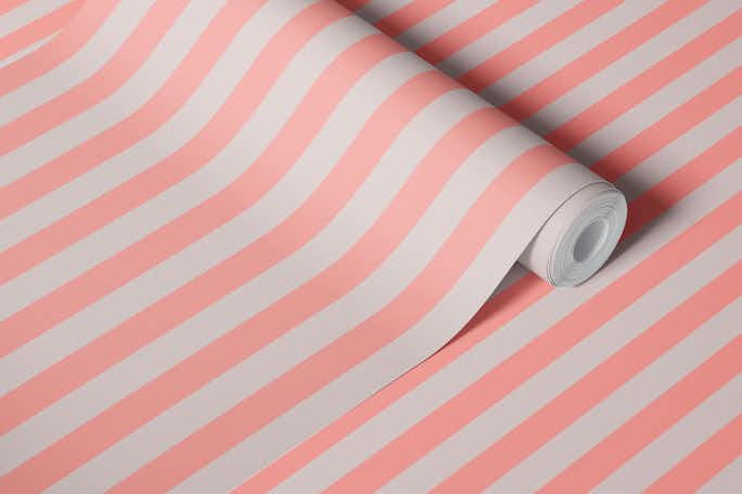 Modern Simple Pop Stripes - Pink / Graywallpaper roll