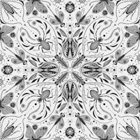 Bugs, monochrome gray tapete