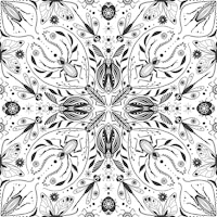 Bugs, black and white tapete