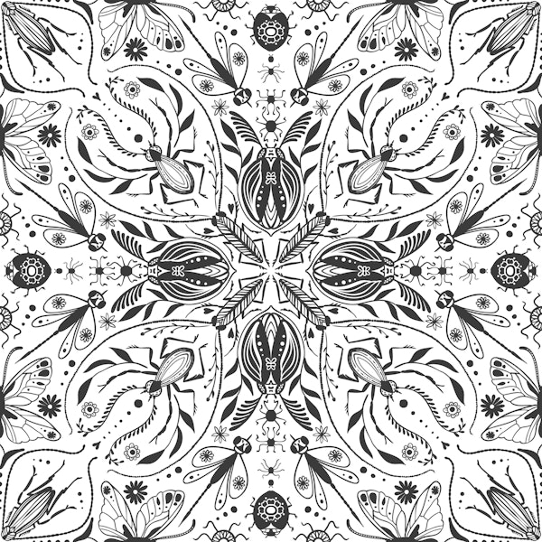 Bugs, black and white