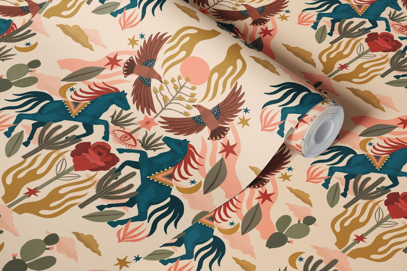 Wild Western - Pattern wallpaper roll