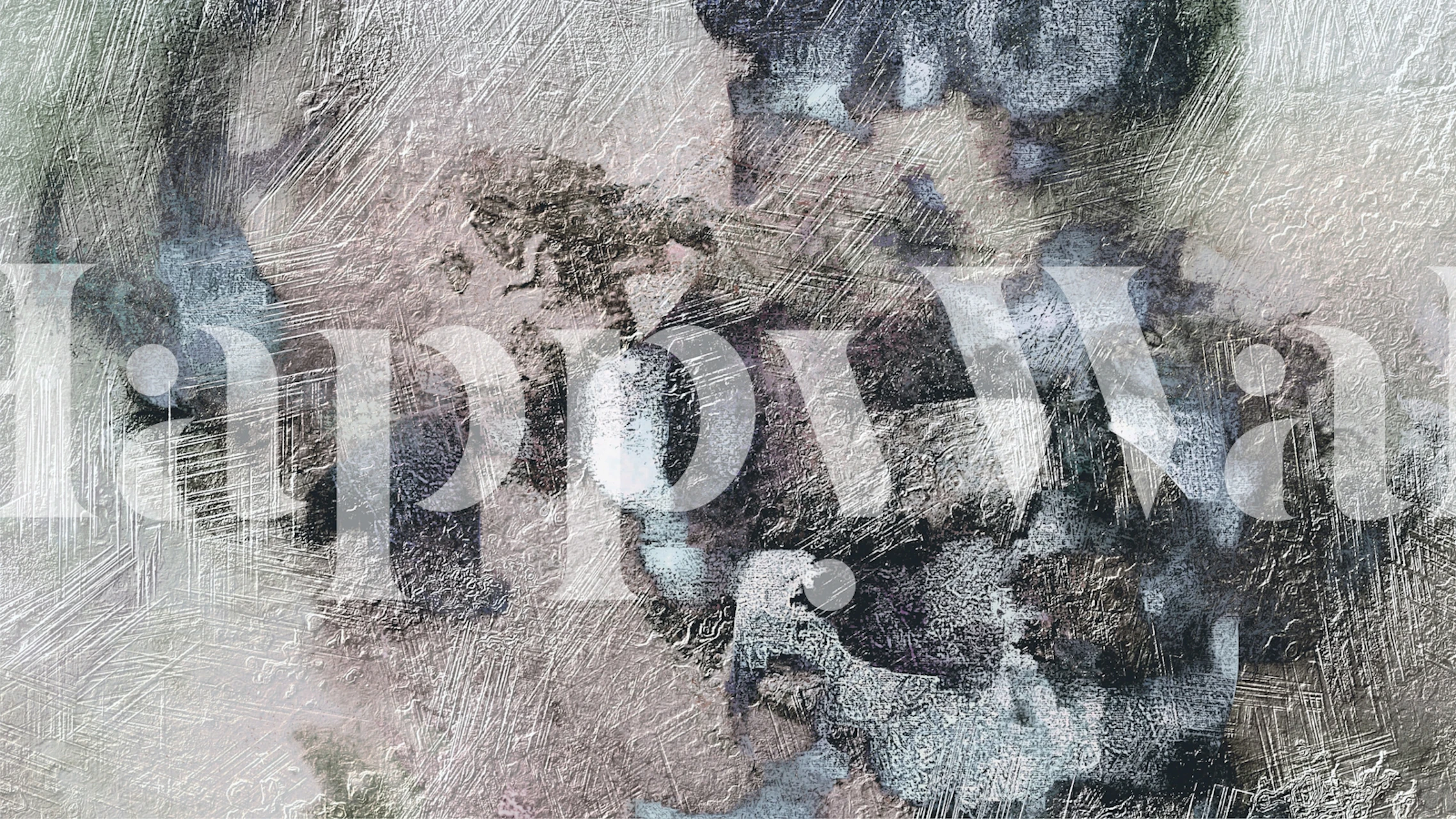 Fotomural vinílico de arte abstrata em metal com tons industriais