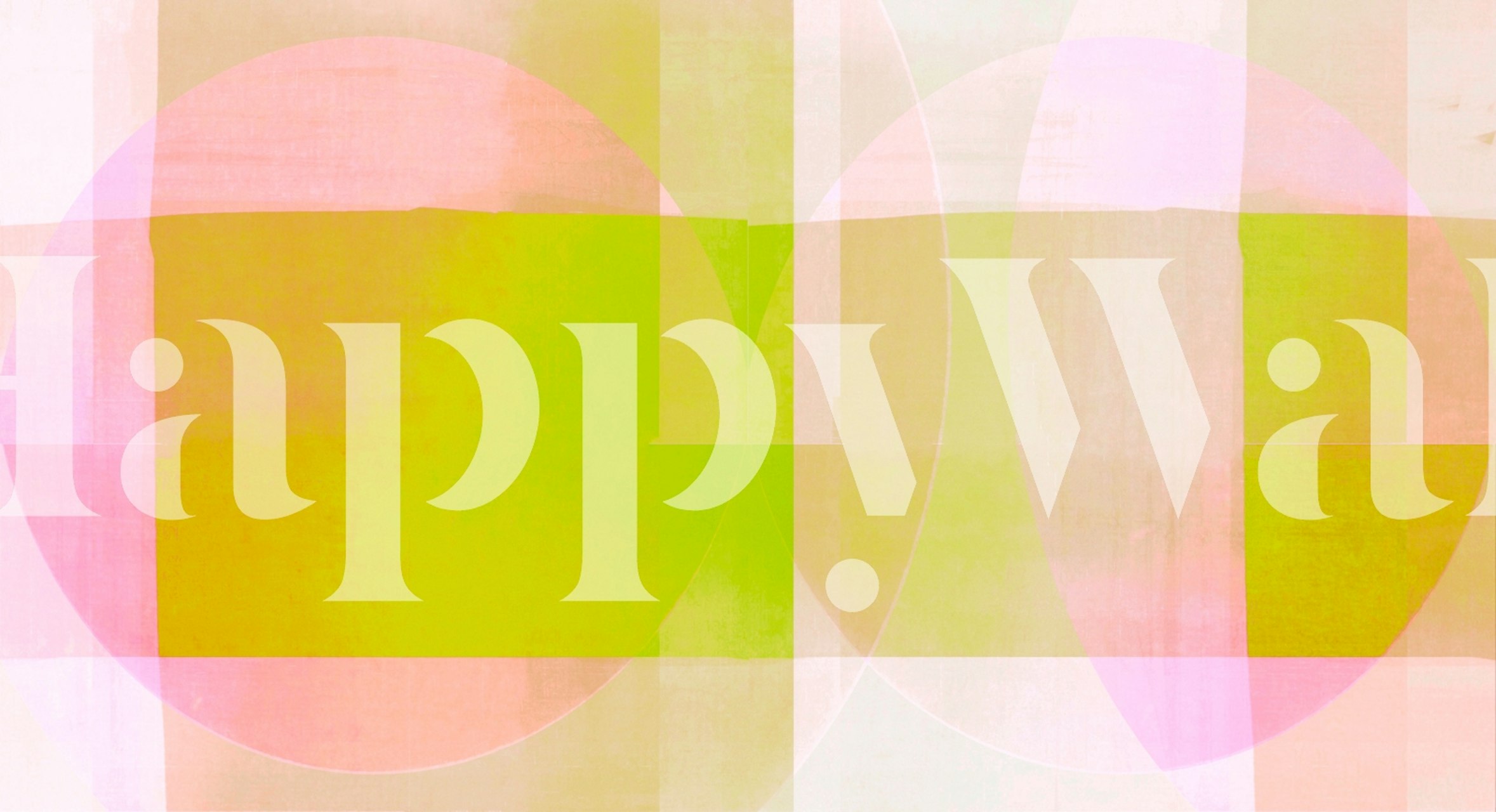 Neon Bauhaus-behang in een stijlvolle kamer