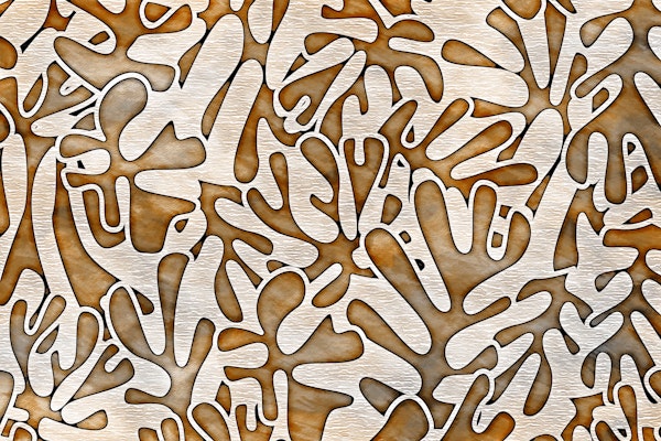 Neutral Matisse Inspired Fabric