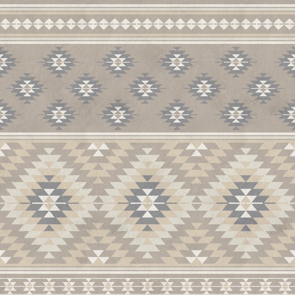 Kilim stripes in beige grey LARGE
