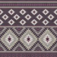 Kilim stripes in plum beige tapete